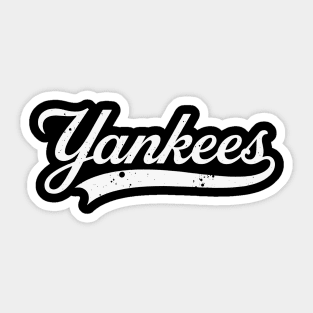 Vintage Styles 90s Yankees Name Personalized Sticker